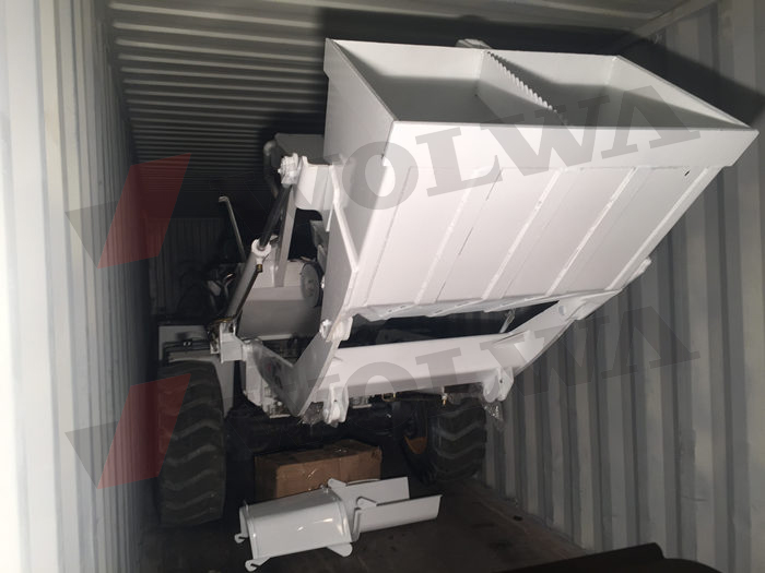 沃爾華集團(tuán)2臺混凝土自動上料車順利出口法國